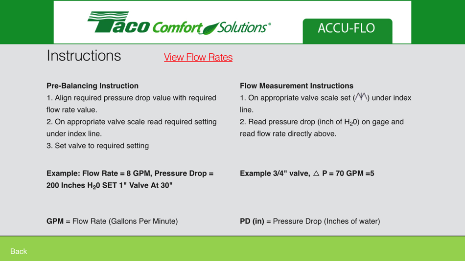 #3. Taco Accu-Flo Slide Rule (iOS) Podle: Taco, Inc.
