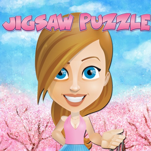 girls jigsaw puzzle cartoon games Icon