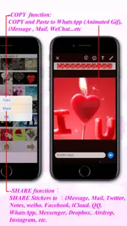 love stickers -gif stickers for whatsapp,messenger iphone screenshot 2