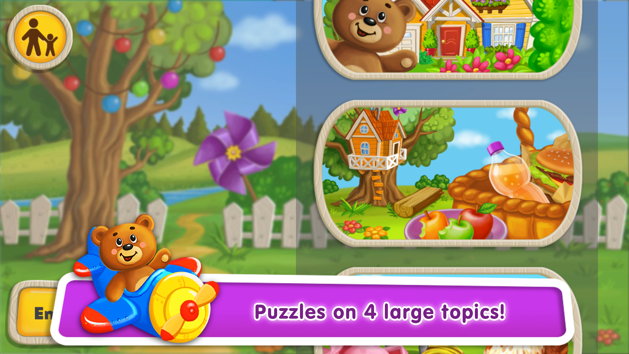 Baby Puzzles for Kids: Learn Words in 5 Languages