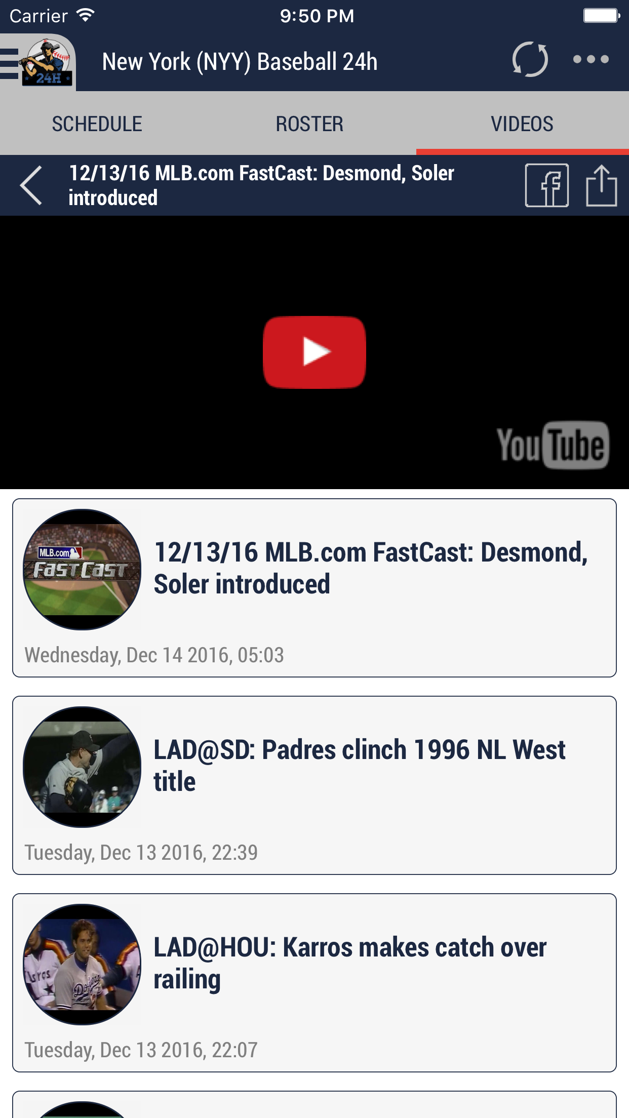 New York (NYY) Baseball 24h