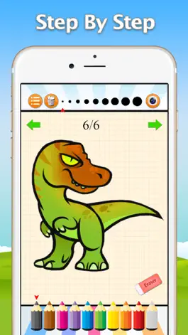 Game screenshot How to Draw Dinosaurs - Dino Drawing and Coloring apk