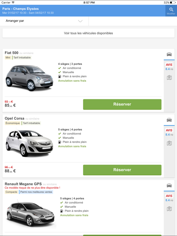 Screenshot #5 pour Location Voiture: Trouvez Les Meilleur Prix