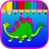Dinosaur Free Kids Coloring Book - Vocabulary Game