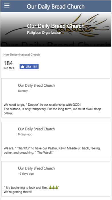 Screenshot #1 pour Our Daily Bread Church
