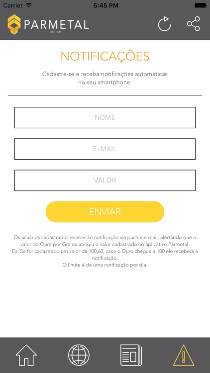 Parmetal Cotação screenshot-4