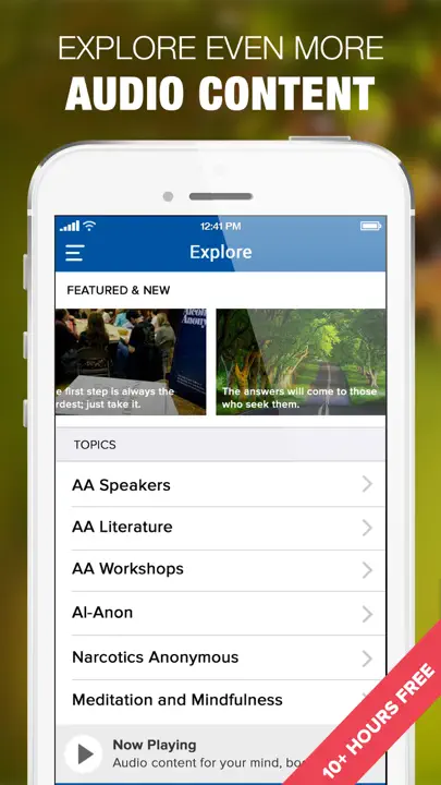 AA Audio Companion for Alcoholics Anonymous: Screenshot 3 von 5