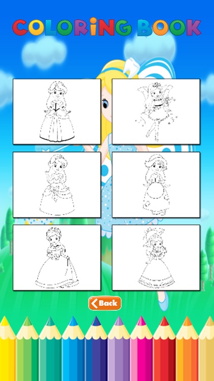 Fairy Princess Coloring Book - Art for Kid screenshot-4