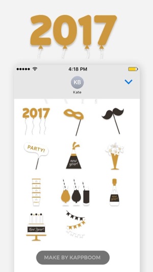 New Year 2017 Stickers(圖5)-速報App