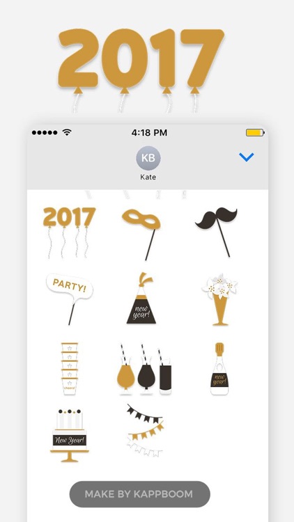 New Year 2017 Stickers screenshot-4