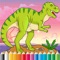 Coloring Book Jurassic Dinosaur Free - for Kid