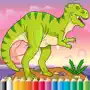 Coloring Book Jurassic Dinosaur Free - for Kid