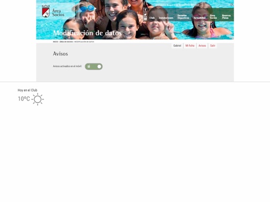 Club Tenis Pamplona iPad screenshot
