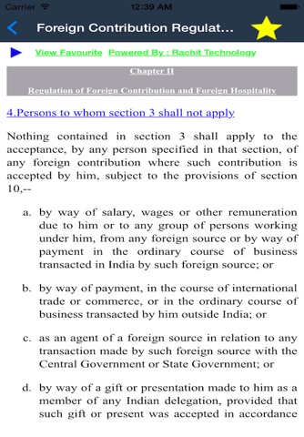 Foreign Contribution Regulation Act screenshot 3