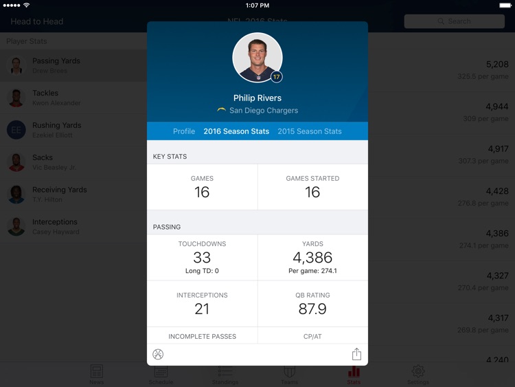 Pro Football Live for iPad screenshot-4