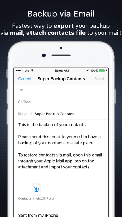 Super Backup: Import / Export All Contacts from PC screenshot-4