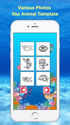 Funny Ocean Designs - Sea Animal Coloring Book(圖2)-速報App