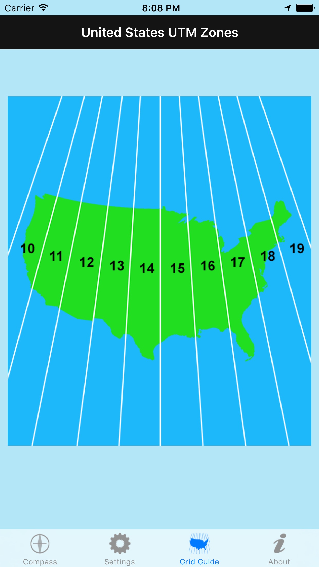Screenshot 2 of UTM Grid Ref Compass