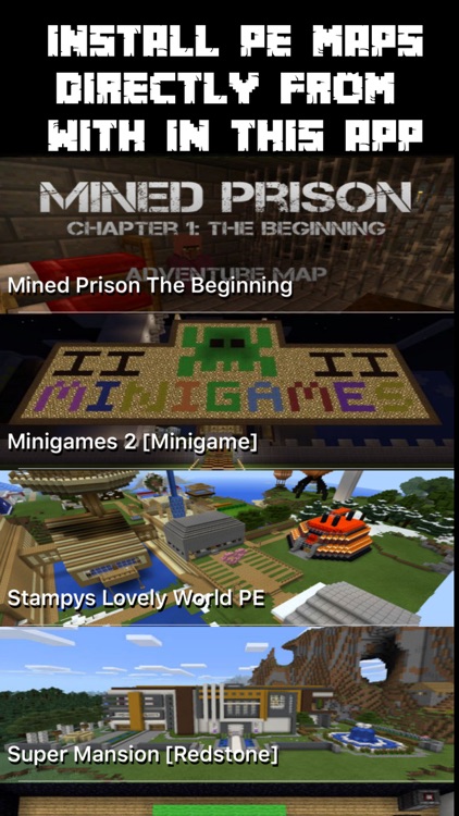 Best Maps for Minecraft PE - One Touch Install