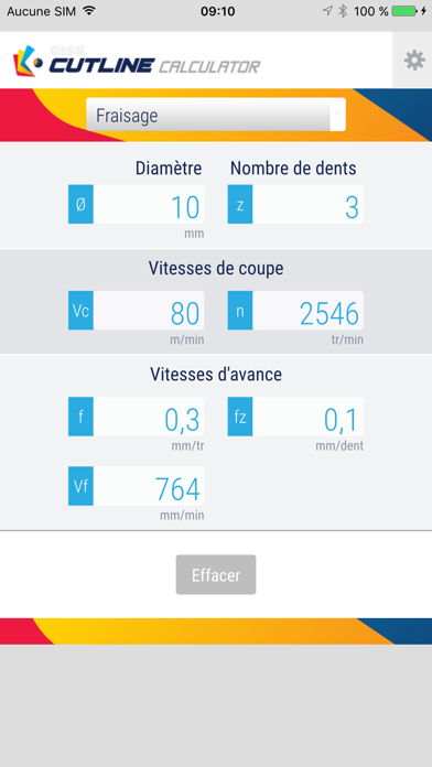 Screenshot #2 pour Giss Cutline Calculator
