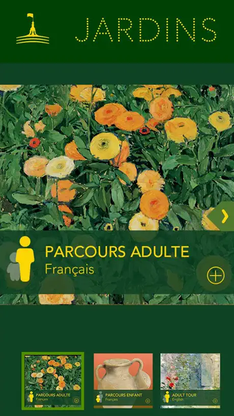 Jardins, l'Application officielle de l'exposition