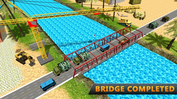 American Army Bridge Construction Truck Simulator