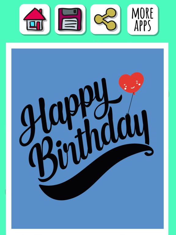 Happy birthday greeting cards – Create stickers iPad screenshot