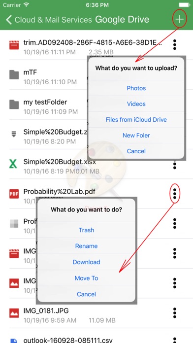 Screenshot #2 pour Cloud - Mail for GoogleDrive,Dropbox,Box,Onedrive