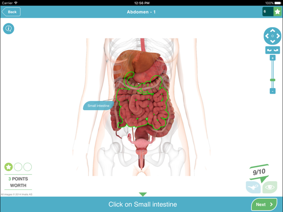 تعرف على جسدك iPad screenshot 4 - Medical app