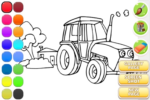 Tractor Coloring Book screenshot 2