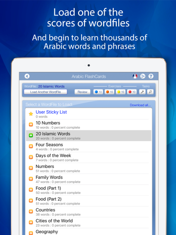 Learn Arabic FlashCards for iPad screenshot 2