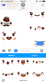 Kawaii Emoji - Cute Emoticon Stickers for Texting screenshot