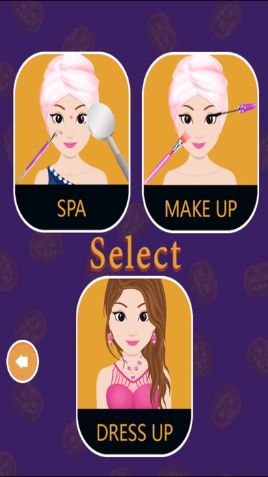 Halloween Girl Makeover Night - parlor makeup screenshot 2