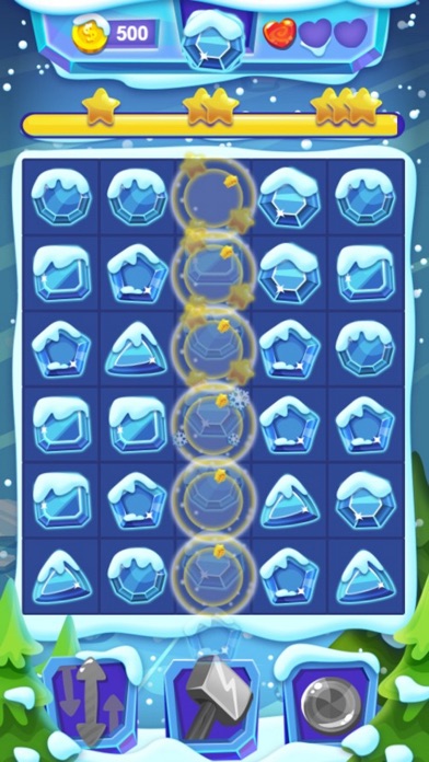 Screenshot #3 pour Frozen Winter Crush Match - Fun Puzzle Game