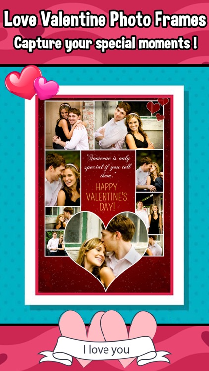 Valentine's Day Collage Frames! Love Photo Editor screenshot-0