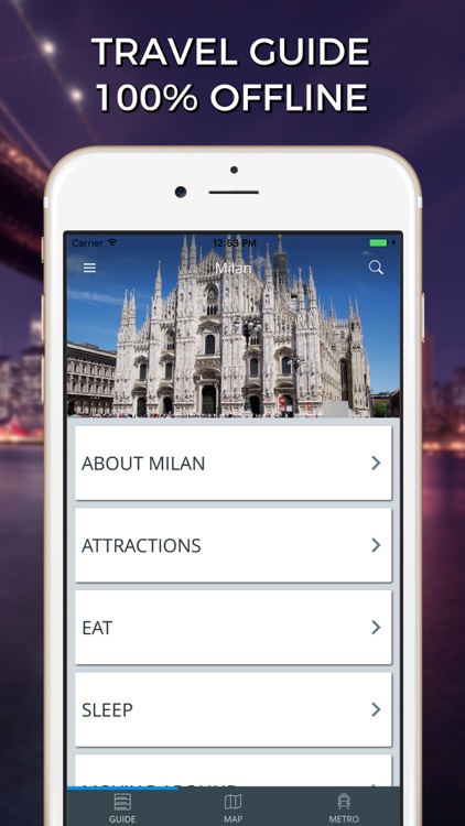 Milan Travel Guide with Offline Street Map