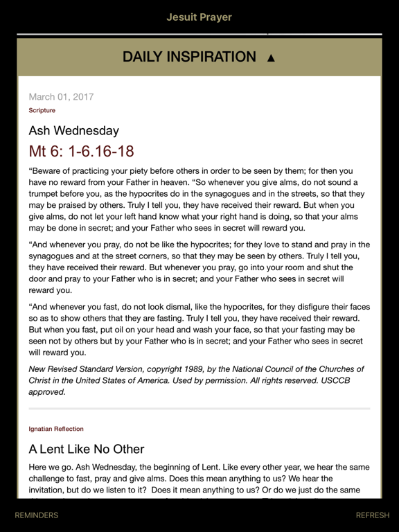 Screenshot #5 pour JesuitPrayer