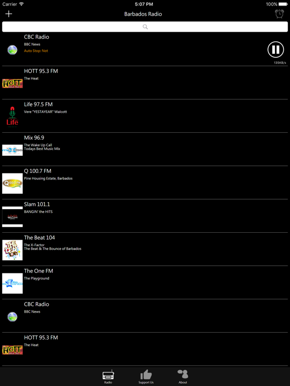 Barbadian Radio iPad screenshot 2 - Entertainment app