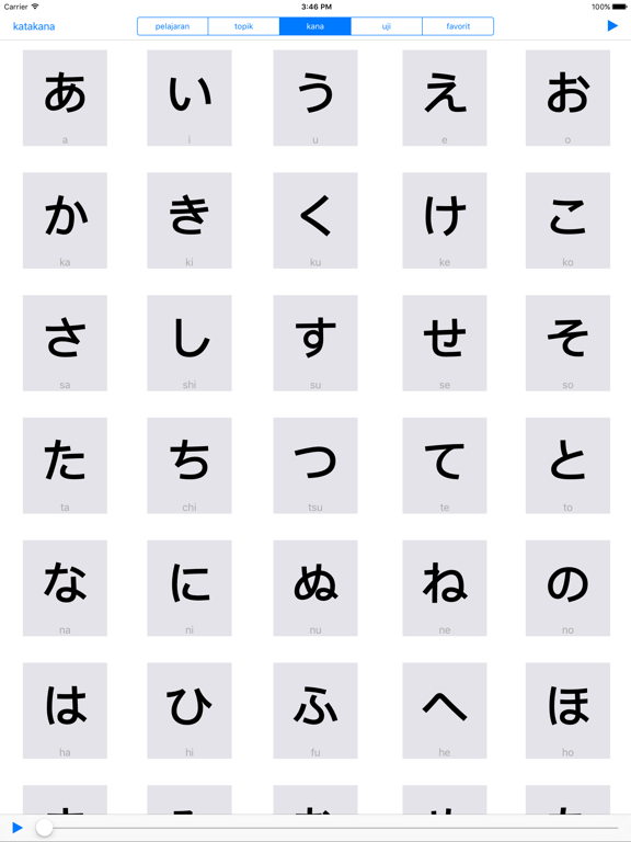 Belajar Bahasa Jepang iPad screenshot