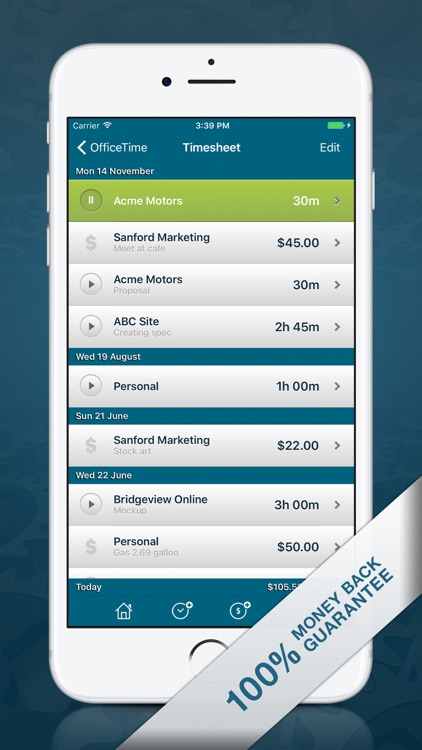 OfficeTime - Time Tracking & Hours Timer