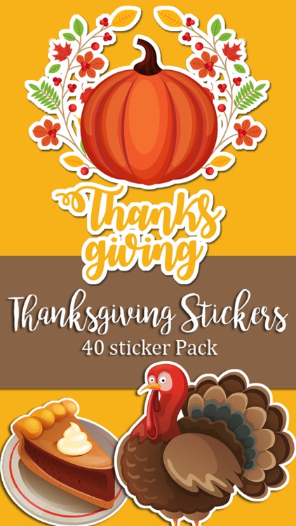 Happy Thanksgiving Fall and Autumn Sticker Pack