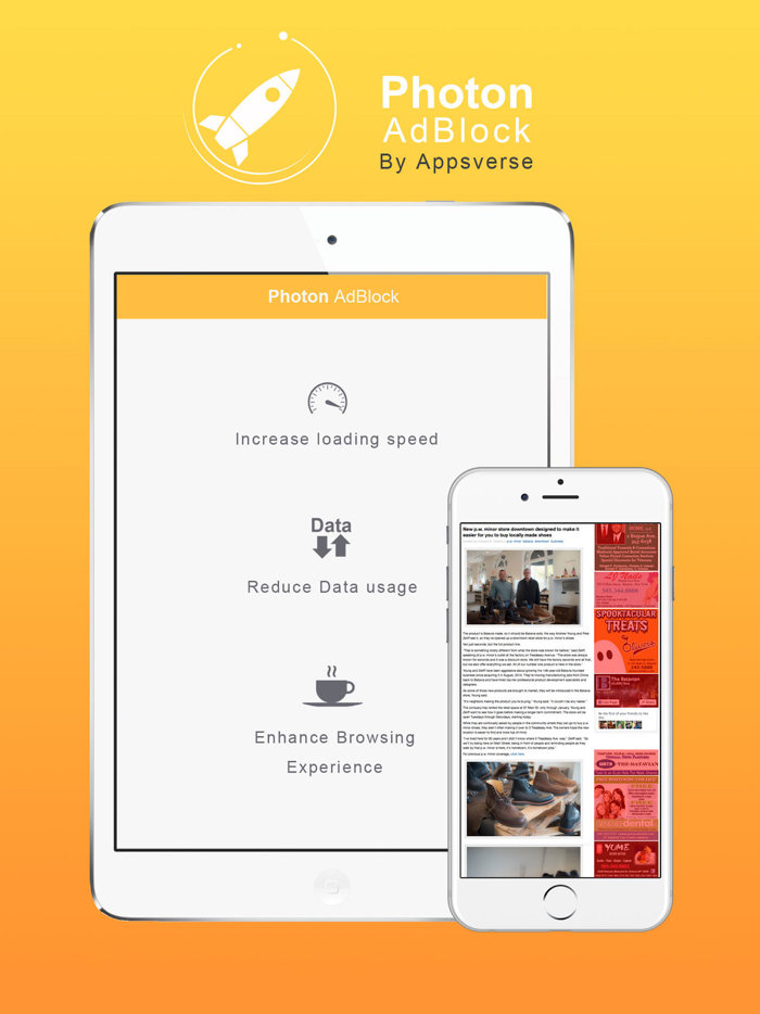 Photon Ad Blocker for Private Secret Browser App