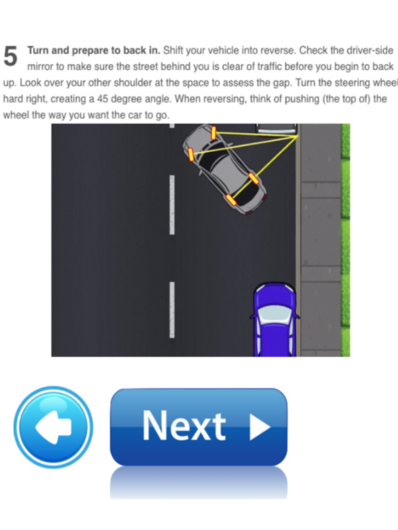Learn Reverse Parallel Parking iPad screenshot 2 - Education app