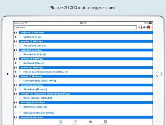 Screenshot #6 pour Dictionnaire Allemand-Français hors ligne offline