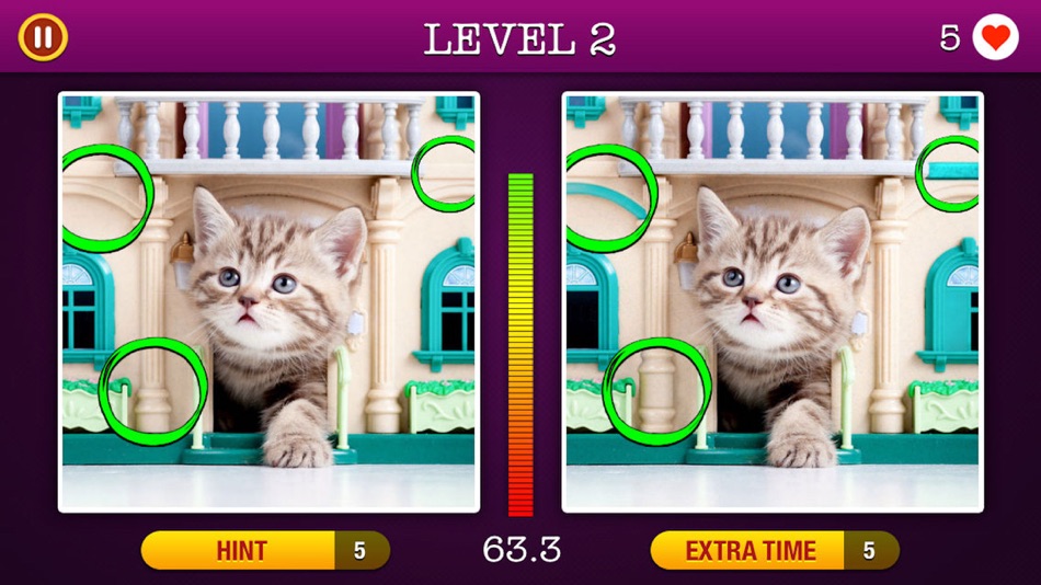 #2. 5 Differences ~ Spot the Hidden Objects! (iOS) By: Gabriel Silviu Stefan