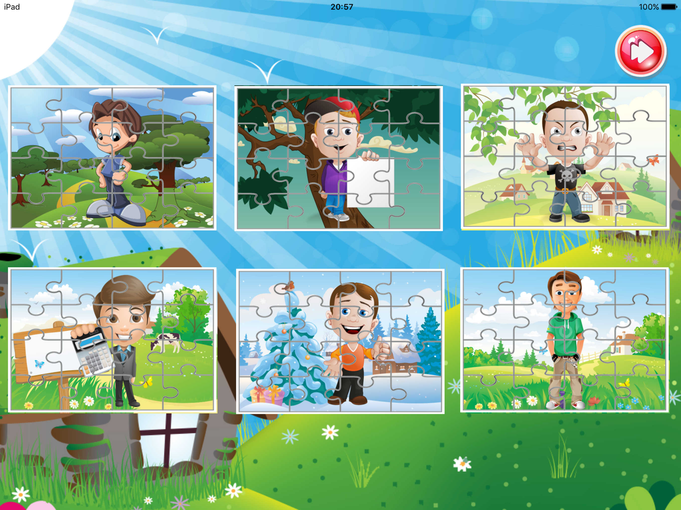 Jigsaw Puzzle Boys 1St Grade Online Reading Games screenshot 7