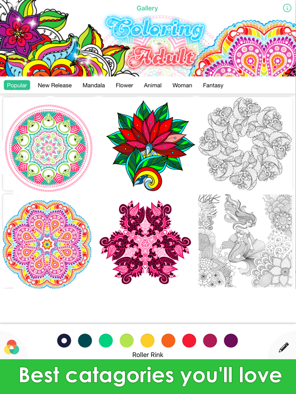 Screenshot #5 pour Color Fill - livres coloriages pour jeux de dessin