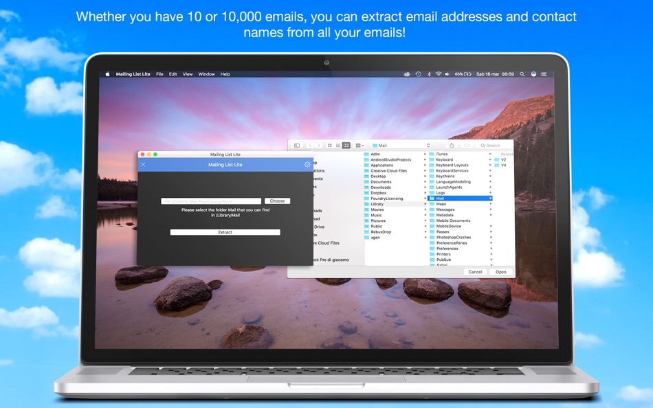#2. Mailing List Lite (macOS) 由: Emanuele Floris