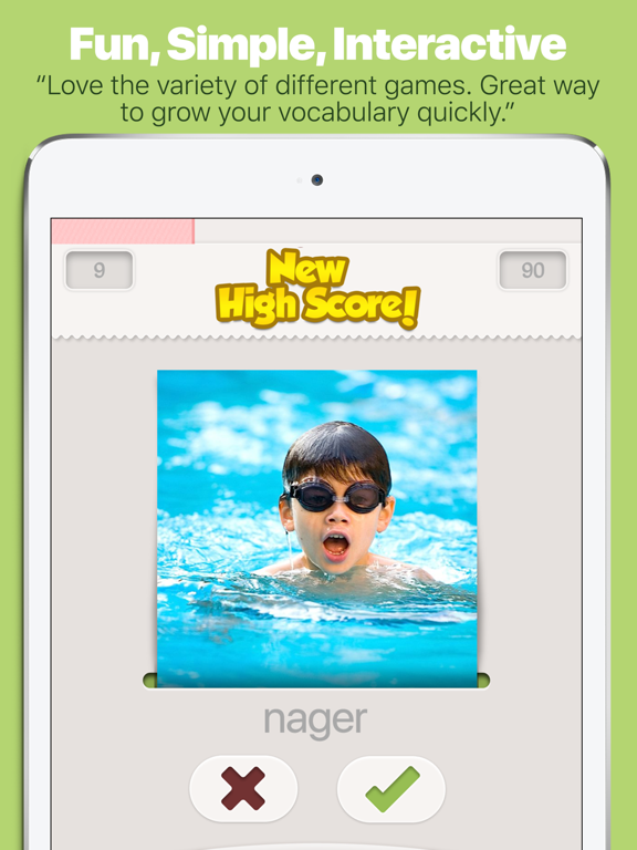 Learn French with Lingo Arcade iPad screenshot