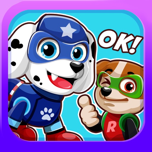 Super-Hero Pups Emoji- Sticker Patrol App for Pro